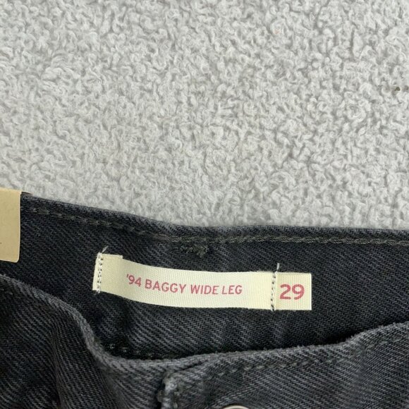 NEW Levi’s ’94 Baggy Wide Leg Jeans Women’s 29 Vintage Insprired Black G1709 - Picture 9 of 12